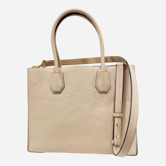 Michael Kors MERCER STUD & GROMMET LARGE CONVERTIBLE TOTE Pink Handbag - Picture 5 of 8